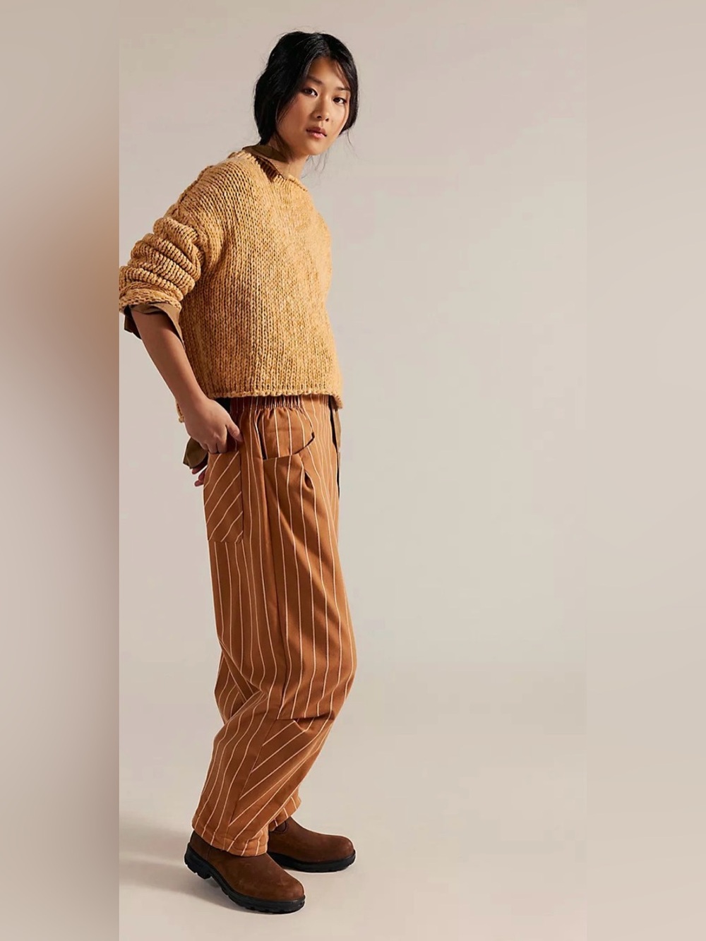 NWT Free People Nice Choice Pull-On Trousers